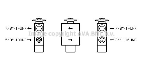 AVA QUALITY COOLING Расширительный клапан, кондиционер BW1093